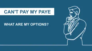 can't pay my PAYE tax bill